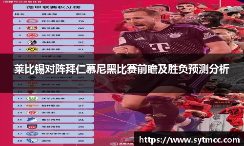莱比锡对阵拜仁慕尼黑比赛前瞻及胜负预测分析