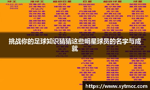 挑战你的足球知识猜猜这些明星球员的名字与成就